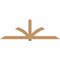 Ekena Millwork Redmond Smooth Timber Gable Bracket, Western Red Cedar, 108"W x 36"H x 5 1/2"D x 5 1/2"F, 8/12 Pitch GBW108X36X0606RED00SWR - alternate 1